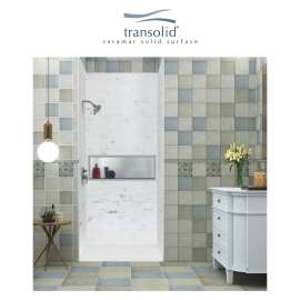 SaraMar 36-In X 48-In X 96-In Glue to Wall 3-Piece Shower Wall Trimmable Kit