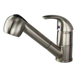 Pull Out Kitchen Faucet with Solid Handle