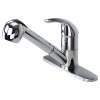 Beckett Pull Out Kitchen Faucet with Single Handle, includes deck plate, Polished Chrome