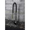 Pull Down Kitchen Faucet with Black Hose, Luxe Stainless/Black
