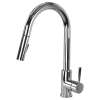 Pull Down Kitchen Faucet with Single Handle, Polished Chrome