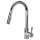 Pull Down Kitchen Faucet with Single Handle, Polished Chrome