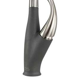 Pull Out Kitchen Faucet with Single Handle, Luxe Stainless/Gray