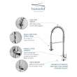Cuisine Pro Pull-Out Kitchen Faucet in Polished Chrome