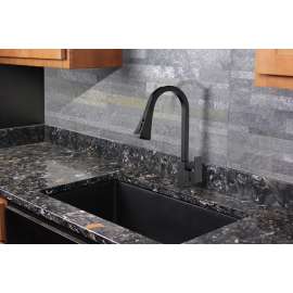 T3650-MB-M Kent Kent Pull-Out Kitchen Faucet, Matte Black