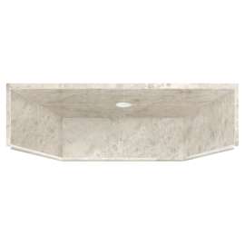 39.5-in x 37.75-in Solid Surface Shower Dome in Silver Mocha