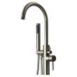 T4200-BN Peyton Single Handle Freestanding Tub Faucet With Hand Shower, Brushed Nickel