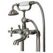 T4210-BN Cromwell Two-Handle Freestanding Tub Faucet With Hand Shower, Brushed Nickel