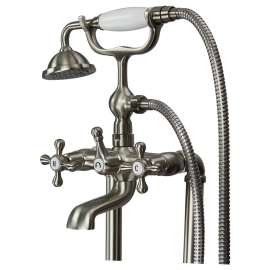 T4210-BN Cromwell Two-Handle Freestanding Tub Faucet With Hand Shower, Brushed Nickel