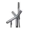 T4230-PC Duvall Floor Mounted Freestanding Tub Filler With Hand Shower, Polished Chrome