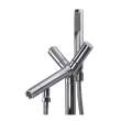 T4230-PC Duvall Floor Mounted Freestanding Tub Filler With Hand Shower, Polished Chrome