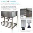TFH-3622-SS 36-in. Stainless Steel Laundry Sink with Wash Stand in Brushed Satin