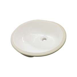 Madison Grande TL-1530-08 Vitreous China Undermount Lavatory in Biscuit