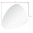 31.38 X 1.14 X 31.97 LED-Backlit Contemporary Mirror with Touch Sensor