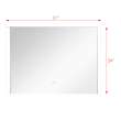 31.50 X 1.30 X 24.02 LED-Backlit Contemporary Mirror with Touch Sensor