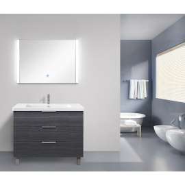 31.50 X 1.30 X 24.02 LED-Backlit Contemporary Mirror with Touch Sensor