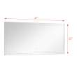 47.24 X 1.18 X 21.65 LED-Backlit Contemporary Mirror with Touch Sensor