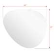 25.59 X 1.18 X 23.23 LED-Backlit Right Contemporary Mirror with Touch Sensor
