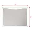 Mason TLMM3528 35.43 X 1.18 X 27.56 LED-Backlit Contemporary Mirror with Touch Sensor