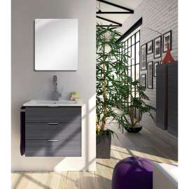 LED-Backlit Contemporary Mirror with Touch Sensor