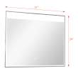 31.50 X 1.18 X 23.62 LED-Backlit Contemporary Mirror with Touch Sensor