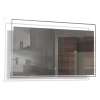 47.24 X 1.18 X 23.62 LED-Backlit Contemporary Mirror with Touch Sensor