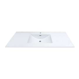 Juliette 49-in Vitreous China with Integrated Sink