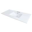 TL-1734-01 Juliette 49-in x 22-in Vitreous China Vanity Top with Integrated Sink and 4-in Centerset Faucet Holes, White