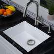 22-in x 18-in x 8-in silQ Granite Kitchen Sink with Single Bowl, Integral, Drop-in, Undermount Installation, with 0 Holes, In Total White