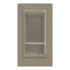 7-1/2-in x 15-in Recessed Shampoo Caddy in Peppered Sage