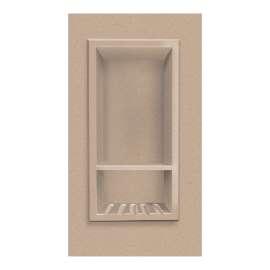 7-1/2-in x 15-in Recessed Shampoo Caddy in Sand Castle