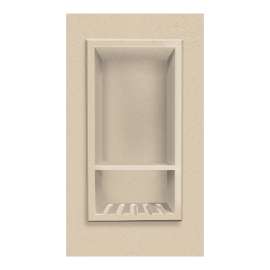 7-1/2-in x 15-in Recessed Shampoo Caddy in Matrix Khaki