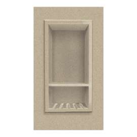 7-1/2-in x 15-in Recessed Shampoo Caddy in Matrix Sand