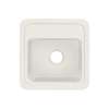 18-in x 18-in Solid Surface Kitchen Sink with Single Bowl, Drop-in Installation, in Matrix Summit