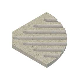 5-1/2-in Corner Soap Dish in Peppered Sage
