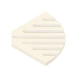 5-1/2-in Corner Soap Dish in Cameo