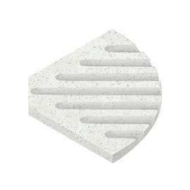 5-1/2-in Corner Soap Dish in Matrix White