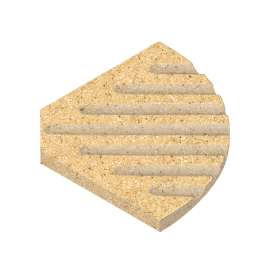 5-1/2-in Corner Soap Dish in Matrix Sand