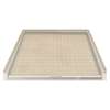 39.5 x 37.75 Solid Surface Barrier Free Shower Base with Trench Drain in Sand
