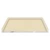 63.5 x 37.75 Solid Surface Barrier Free Shower Base with Trench Drain in Almond