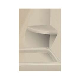 Decor 14-In X 14-In Solid Surface Wall-Mount Corner Shower Seat