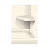 14-in x 14-in Solid Surface Wall-Mount Corner Shower Seat in Moonlight