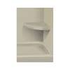 14-in x 14-in Solid Surface Wall-Mount Corner Shower Seat in Peppered Sage