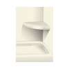 14-in x 14-in Solid Surface Wall-Mount Corner Shower Seat in Biscuit