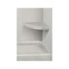 14-in x 14-in Solid Surface Wall-Mount Corner Shower Seat in Matrix Dusk
