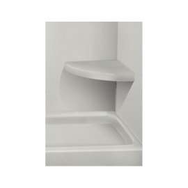 14-in x 14-in Solid Surface Wall-Mount Corner Shower Seat in Matrix Dusk