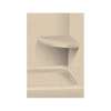 14-in x 14-in Solid Surface Wall-Mount Corner Shower Seat in Matrix Khaki