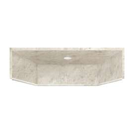 36-in x 36-in Solid Surface Shower Dome in Silver Mocha