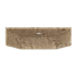 36-in x 36-in Solid Surface Shower Dome in Sand Mountain