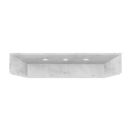 Solid Surface 60-in x 12.75-in Shower Dome